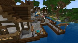 Screenshot of the Minecraft Bedrock Marketplace product Fishing Gives OP Loot created by Chillcraft.