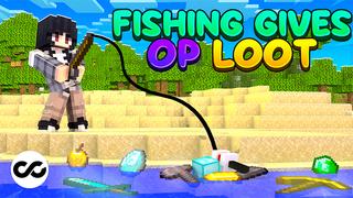 Thumbnail of the Minecraft Bedrock Marketplace product Fishing Gives OP Loot created by Chillcraft.