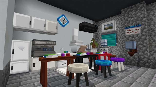 Screenshot of the Minecraft Bedrock Marketplace product Furniture 1200+ created by Chillcraft.