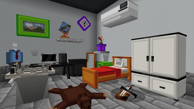 Screenshot of the Minecraft Bedrock Marketplace product Furniture 1200+ created by Chillcraft.