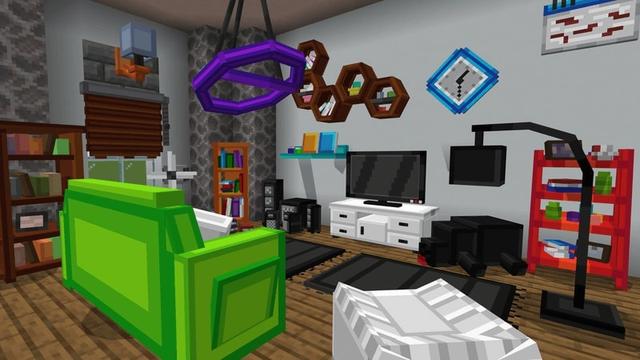 Screenshot of the Minecraft Bedrock Marketplace product Furniture 1200+ created by Chillcraft.
