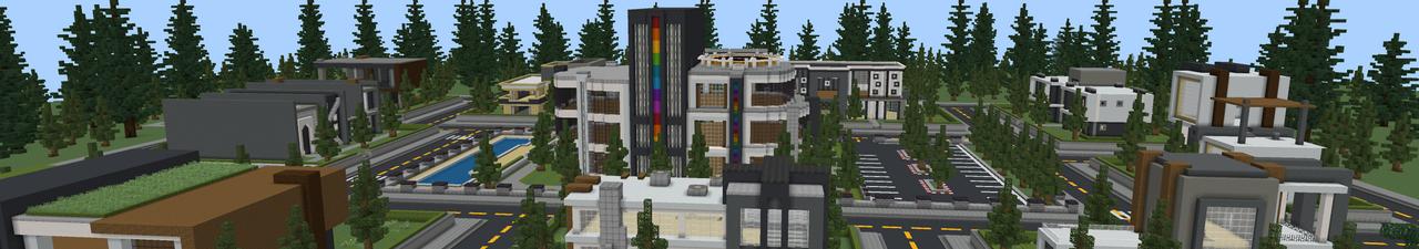 Panorama of the Minecraft Bedrock Marketplace product Gamer City created by Chillcraft.