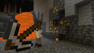 Screenshot of the Minecraft Bedrock Marketplace product Giant Weapons created by Chillcraft.