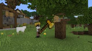 Screenshot of the Minecraft Bedrock Marketplace product Giant Weapons created by Chillcraft.