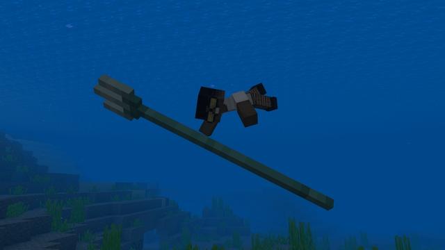 Screenshot of the Minecraft Bedrock Marketplace product Giant Weapons created by Chillcraft.