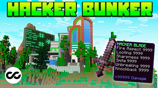 Thumbnail of the Minecraft Bedrock Marketplace product Hacker Bunker created by Chillcraft.