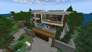 Screenshot of the Minecraft Bedrock Marketplace product Hacker Secret Base created by Chillcraft.