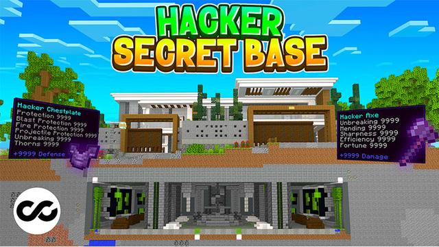 Thumbnail of the Minecraft Bedrock Marketplace product Hacker Secret Base created by Chillcraft.