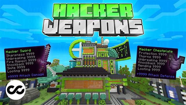Thumbnail of the Minecraft Bedrock Marketplace product Hacker Weapons created by Chillcraft.