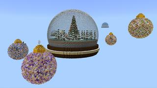 Screenshot of the Minecraft Bedrock Marketplace product Holiday Skyblock created by Chillcraft.