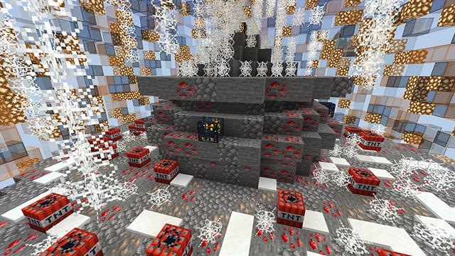 Screenshot of the Minecraft Bedrock Marketplace product Holiday Skyblock created by Chillcraft.