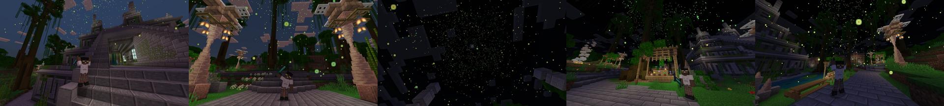Panorama of the Minecraft Bedrock Marketplace product It Rains XP created by Chillcraft.