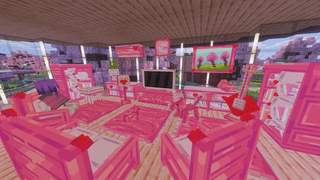 Screenshot of the Minecraft Bedrock Marketplace product Lovely Furniture created by Chillcraft.