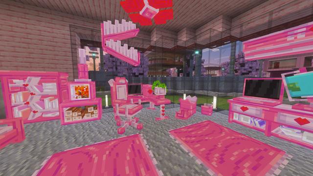 Screenshot of the Minecraft Bedrock Marketplace product Lovely Furniture created by Chillcraft.