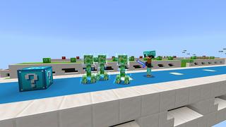 Screenshot of the Minecraft Bedrock Marketplace product Lucky Block Race created by Chillcraft.