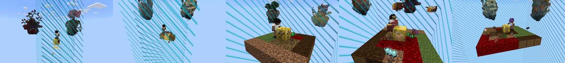 Panorama of the Minecraft Bedrock Marketplace product Lucky Captive Oneblock created by Chillcraft.
