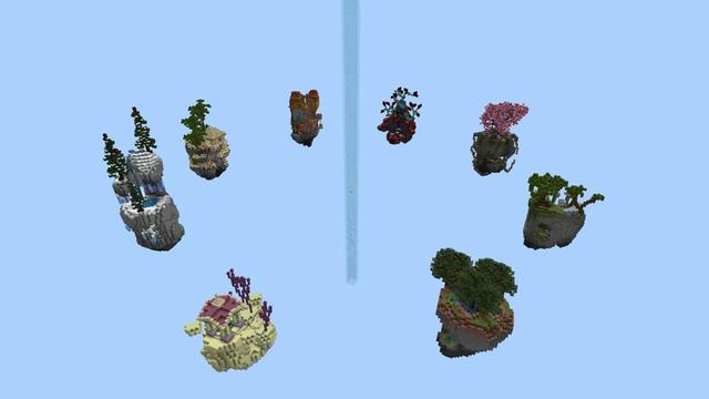 Screenshot of the Minecraft Bedrock Marketplace product Lucky Captive Oneblock created by Chillcraft.