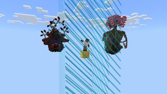 Screenshot of the Minecraft Bedrock Marketplace product Lucky Captive Oneblock created by Chillcraft.