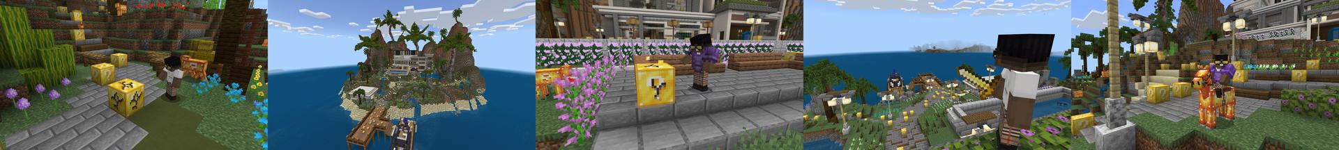 Panorama of the Minecraft Bedrock Marketplace product Lucky Island created by Chillcraft.
