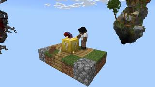 Screenshot of the Minecraft Bedrock Marketplace product Lucky Oneblock created by Chillcraft.