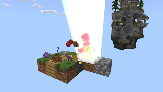 Screenshot of the Minecraft Bedrock Marketplace product Lucky Oneblock created by Chillcraft.