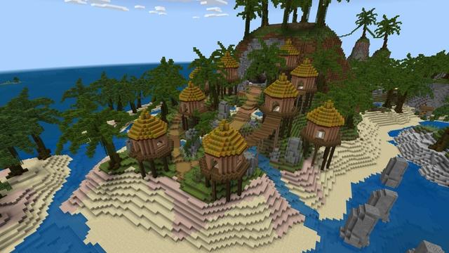 Screenshot of the Minecraft Bedrock Marketplace product Lucky Rain created by Chillcraft.
