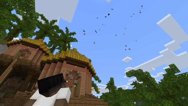 Screenshot of the Minecraft Bedrock Marketplace product Lucky Rain created by Chillcraft.