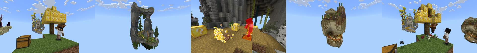 Panorama of the Minecraft Bedrock Marketplace product Lucky Skyblock created by Chillcraft.