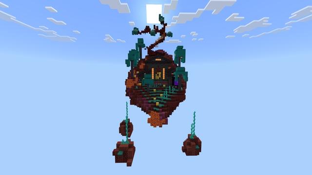 Screenshot of the Minecraft Bedrock Marketplace product Lucky Skyblock created by Chillcraft.