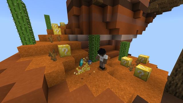 Screenshot of the Minecraft Bedrock Marketplace product Lucky Skyblock created by Chillcraft.