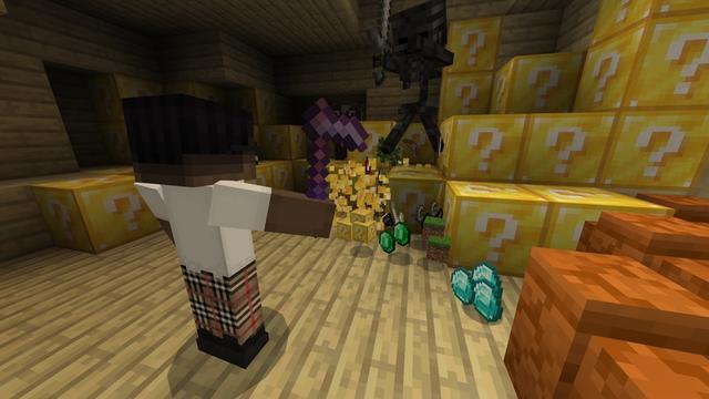 Screenshot of the Minecraft Bedrock Marketplace product Lucky Skyblock created by Chillcraft.
