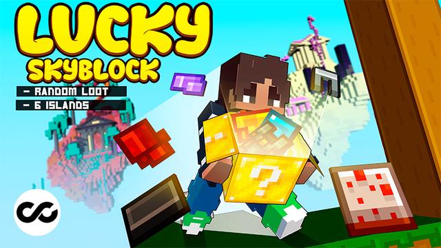 Thumbnail of the Minecraft Bedrock Marketplace product Lucky Skyblock created by Chillcraft.