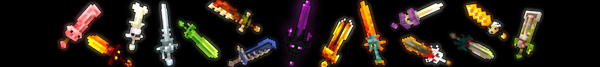 Panorama of the Minecraft Bedrock Marketplace product Mob Swords created by Chillcraft.