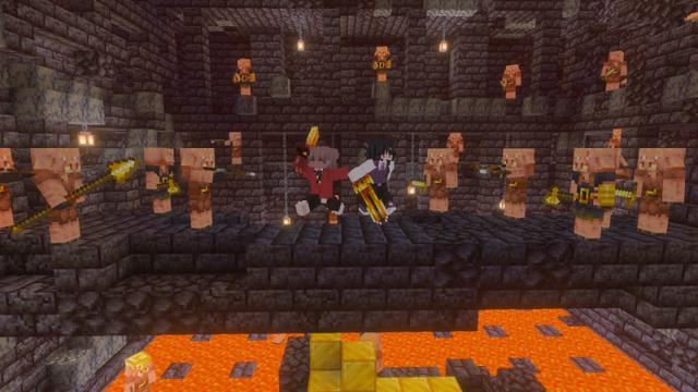 Screenshot of the Minecraft Bedrock Marketplace product Mob Swords created by Chillcraft.
