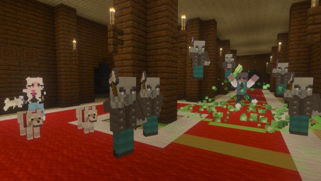Screenshot of the Minecraft Bedrock Marketplace product Mob Swords created by Chillcraft.
