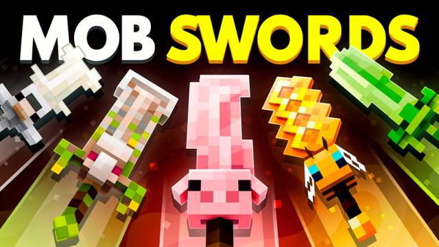 Thumbnail of the Minecraft Bedrock Marketplace product Mob Swords created by Chillcraft.