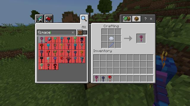 Screenshot of the Minecraft Bedrock Marketplace product More Maces created by Chillcraft.
