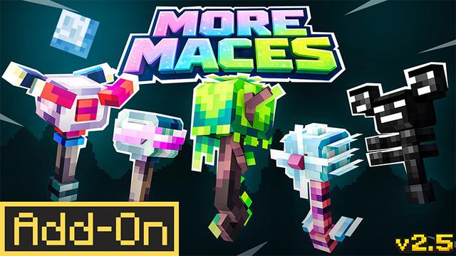 Thumbnail of the Minecraft Bedrock Marketplace product More Maces created by Chillcraft.