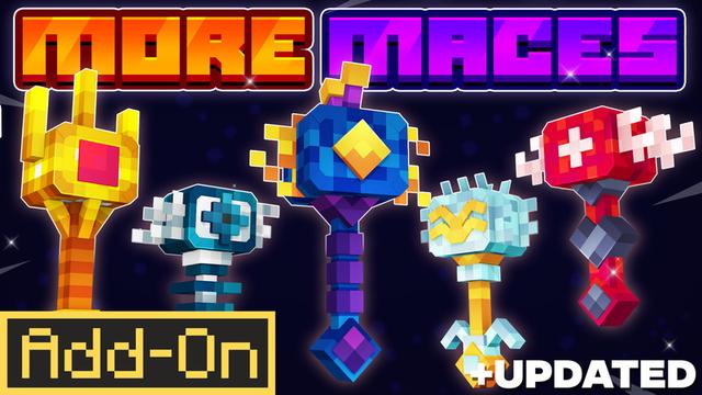 Thumbnail of the Minecraft Bedrock Marketplace product More Maces created by Chillcraft.