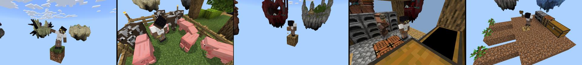 Panorama of the Minecraft Bedrock Marketplace product One Block created by Chillcraft.