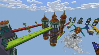 Screenshot of the Minecraft Bedrock Marketplace product Race To The Finish created by Chillcraft.