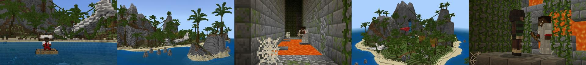 Panorama of the Minecraft Bedrock Marketplace product Raft Survival created by Chillcraft.