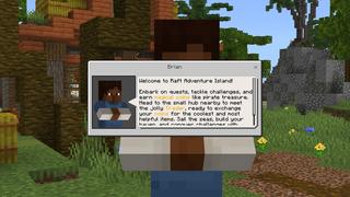 Screenshot of the Minecraft Bedrock Marketplace product Raft Survival created by Chillcraft.