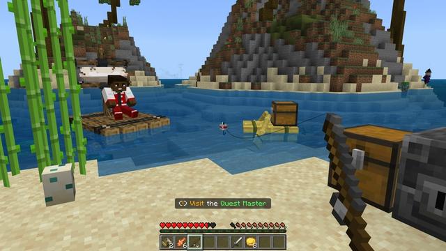 Screenshot of the Minecraft Bedrock Marketplace product Raft Survival created by Chillcraft.