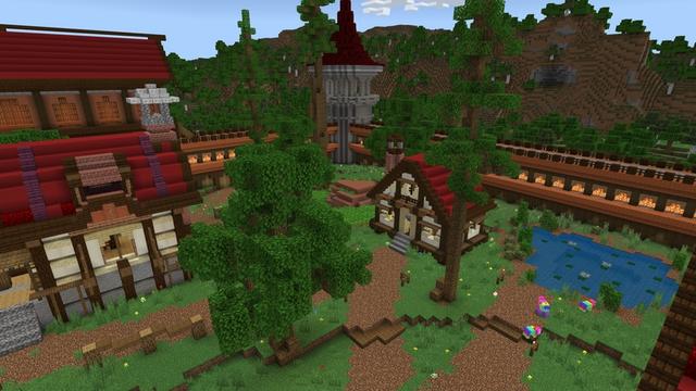 Screenshot of the Minecraft Bedrock Marketplace product Rainbow Lucky Mobs created by Chillcraft.