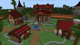 Screenshot of the Minecraft Bedrock Marketplace product Rainbow Lucky Mobs created by Chillcraft.