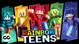 Thumbnail of the Minecraft Bedrock Marketplace product Rainbow Teens created by Chillcraft.