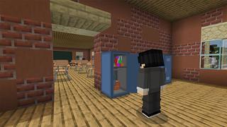 Screenshot of the Minecraft Bedrock Marketplace product School City created by Chillcraft.