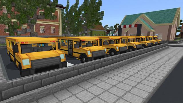Screenshot of the Minecraft Bedrock Marketplace product School City created by Chillcraft.