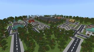 Screenshot of the Minecraft Bedrock Marketplace product School City created by Chillcraft.
